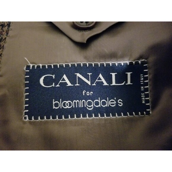 CANALI 40S 50C Green Orange Check WOOL Cashmere Tweed Sport Coat Blazer Jacket - Picture 7 of 7